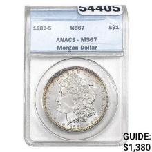 1880-S Morgan Silver Dollar ANACS MS67