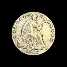 1857 Silver Half Dime LIGHTLY CIRCULATED