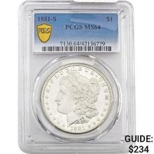 1881-S Morgan Silver Dollar PCGS MS64