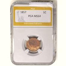 1857 Flying Eagle Cent PGA MS64