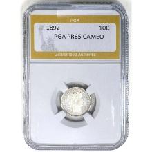 1892 Barber 10C PGA PR65 CAMEO
