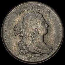 1807 Copper Draped Bust Half Cent UNCIRCULATED