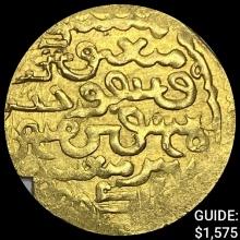1295 AD Crusadtes Ilkhanins Gold Dinar .1305oz NEARLY UNCIRCULATED