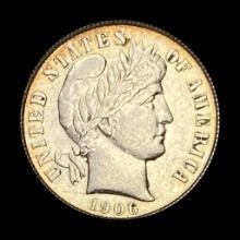 1906-S Silver Barber Dime UNCIRCULATED