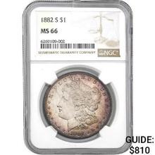 1882-S Morgan Silver Dollar NGC MS66