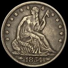 1854 Arrows Seated Liberty Half Dollar UNCIRCULATED