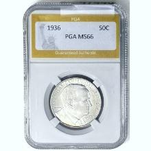 1936 50C Arkansas Centennial PGA MS66