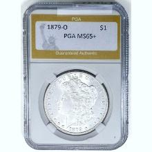 1879-O Morgan Silver Dollar PGA MS65+