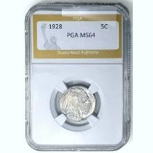 1928 Buffalo Nickel PGA MS64