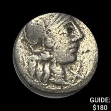 [137-134 BC] Roman Q. Minucius Rufus Denarius ABOUT UNCIRCULATED