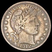 1912-S Barber Half Dollar LIGHTLY CIRCULATED