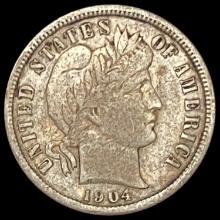1904-S Barber Dime NEARLY UNCIRCULATED
