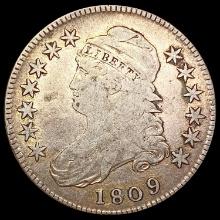 1809 Capped Bust Half Dollar LIGHTLY CIRCULATED