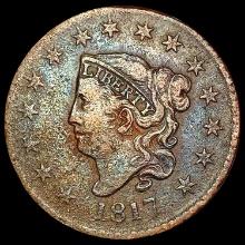 1817 Coronet Head Large Cent LIGHTLY CIRCULATED