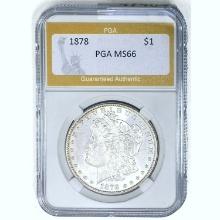 1878 Morgan Dollar PGA MS66