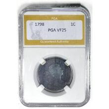 1798 Draped Bust Large Cent PGA VF25