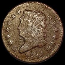 1814 Classic Head Large Cent NICELY CIRCULATED