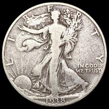 1938-D Walking Liberty Half Dollar NICELY CIRCULATED