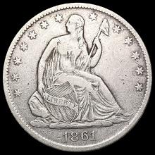 1861-O Seated Liberty Half Dollar NEARLY UNCIRCULATED