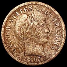 1902-S Barber Dime ABOUT UNCIRCULATED
