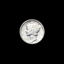 1921-D Mercury Dime LIGHTLY CIRCULATED