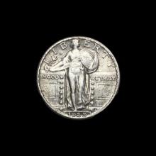1929 Standing Liberty Silver Quarter CHOICE AU
