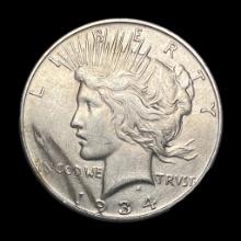 1934-D Silver Peace Dollar CLOSELY UNCIRCULATED