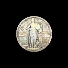 1927 Silver Standing Liberty Quarter NICELY CIRCULATED