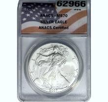 2007 Silver Eagle ANACS MS70