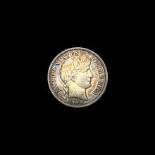 1908-D Silver Barber Dime LIGHTLY CIRCULATED