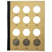 1941-1947 Liberty Walking Half Dollar Album [20] Coins