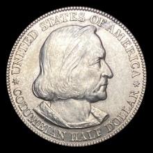 1893 Silver Columbian Half Dollar CHOICE BU