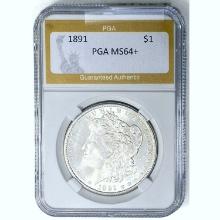 1891 Morgan Dollar PGA MS64+