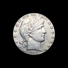 1913-D Silver Barber Half Dollar UNCIRCULATED