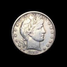 1898-S Silver Barber Half Dollar LIGHTLY CIRCULATED