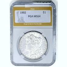 1902 Morgan Silver Dollar PGA MS64