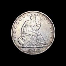 1858-O Silver Half Dollar LIGHTLY CIRCULATED