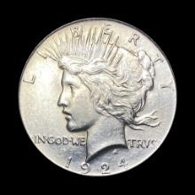 1924 Silver Peace Dollar UNCIRCULATED