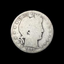 1892-O Silver Barber Quarter NICELY CIRCULATED
