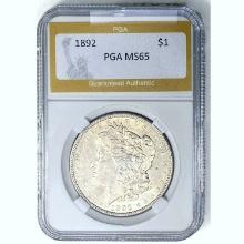 1892 Morgan Dollar PGA MS65