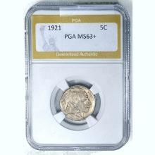 1921 Buffalo Nickel PGA MS63+