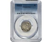 1924-S Buffalo Nickel PCGS F15