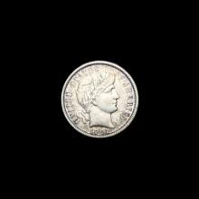 1901-O Silver Barber Dime NEARLY UNCIRCULATED