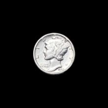 1925-S Silver Mercury Dime LIGHTLY CIRCULATED