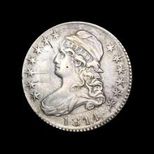 1814 Capped Bust Half Dollar NEARLY UNCIRCULATED