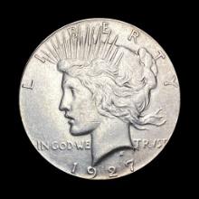 1927 Silver Peace Dollar CLOSELY UNCIRCULATED