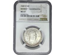 1949-D Booker T Half Dollar NGC MS67