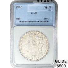 1869-O Morgan Silver Dollar NNC AU58