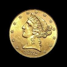 1882-S Gold $5 Half Eagle UNCIRCULATED