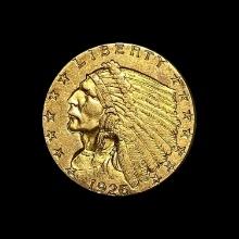1926 Indian Head Gold $2.50 Quarter Eagle UNCIRCULATED